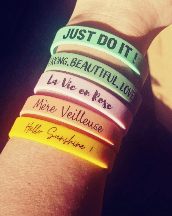 Bracelets positive attitude :